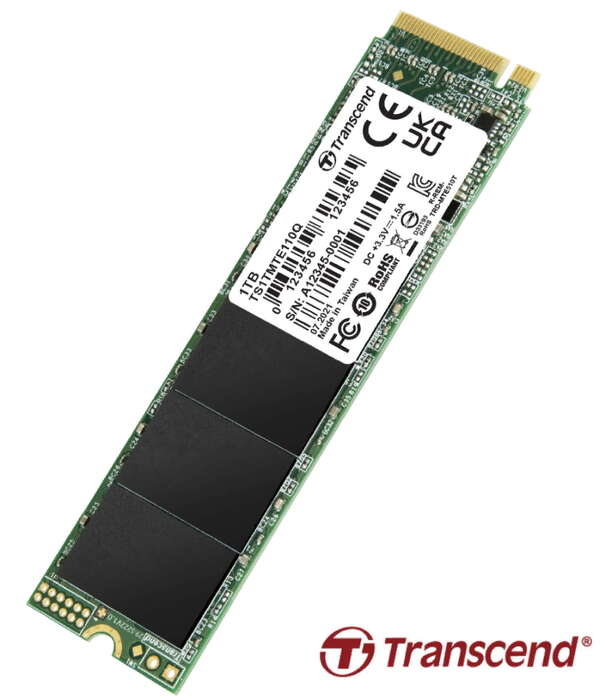 Transcend представляет новый твердотельный накопитель MTE110Q на основе памяти 3D NAND QLC