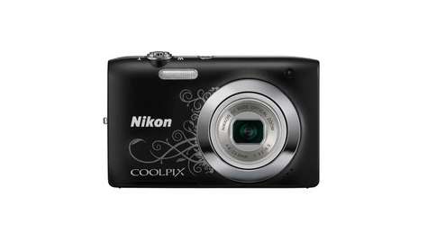 Компактный фотоаппарат Nikon Coolpix S2600 Black Line-art