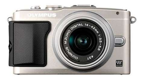 Беззеркальный фотоаппарат Olympus PEN E-PL6 с объективом 14–42 серебристый