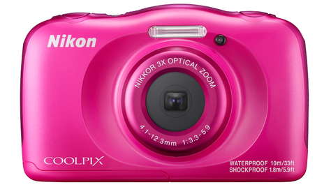 Компактный фотоаппарат Nikon COOLPIX W100 Pink