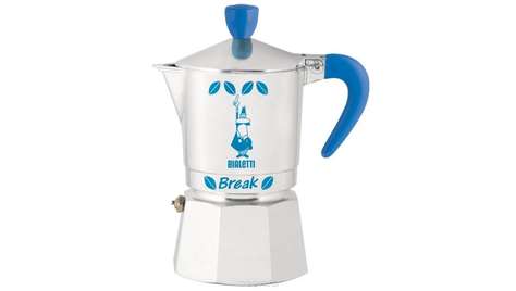 Кофеварка Bialetti &quot;Break&quot; 3 порции (120 мл.) ( синяя ) 2732 б/к