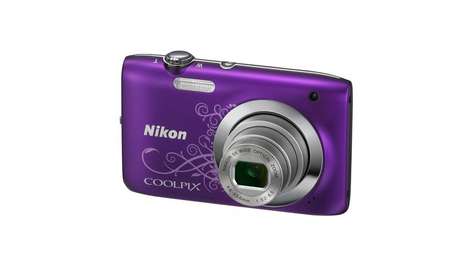 Компактный фотоаппарат Nikon Coolpix S2600 Purple Lineart