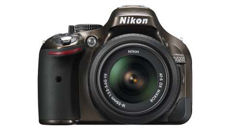 Зеркальный фотоаппарат Nikon D5200 kit 18-55 VR+ 55-200 VR Black