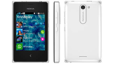 Смартфон Nokia Asha 502 Dual SIM White