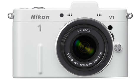 Беззеркальный фотоаппарат Nikon 1 V1 WH Kit + 10-30mm VR + SB-N5