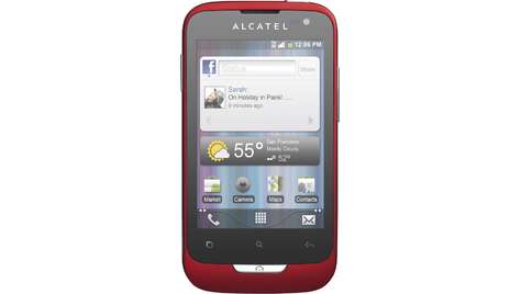 Смартфон Alcatel ONE TOUCH 985D cherry-red