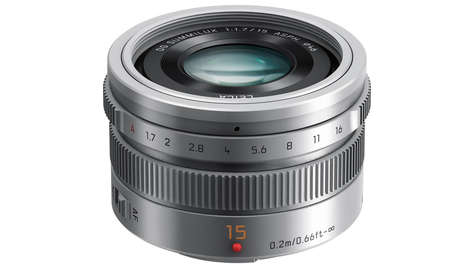 Фотообъектив Panasonic Leica DG Summilux 15 мм / F1.7 ASPH (H-X015) Silver