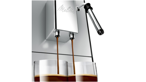 Кофемашина Melitta Caffeo Solo&amp;milk серебристo-черная E 953-102