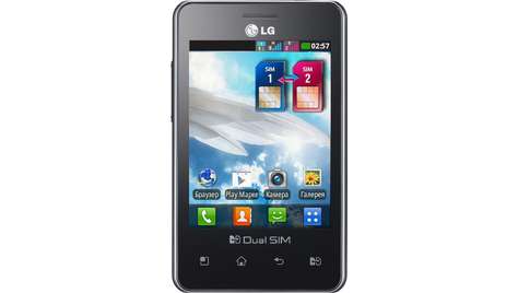 Смартфон LG Optimus L3 Dual E405 black