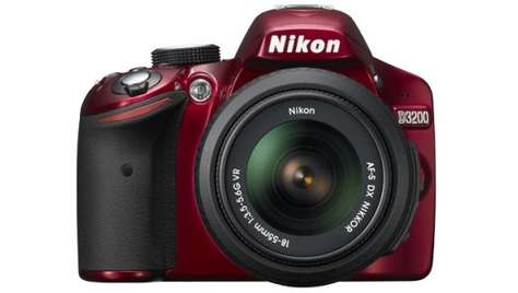 Зеркальный фотоаппарат Nikon D3200 kit 18-55VR (Red)