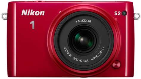 Беззеркальный фотоаппарат Nikon 1 S2 Kit 1 NIKKOR 11–27,5 мм + VR 30–110 мм. Red