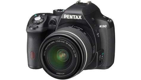 Зеркальный фотоаппарат Pentax K 50 Black Kit DAL 18-55 WR