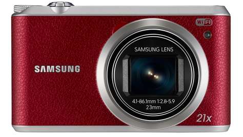 Компактный фотоаппарат Samsung WB 350 F Red