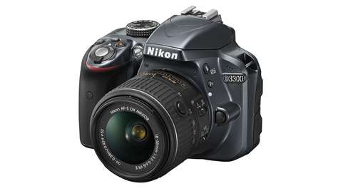 Зеркальный фотоаппарат Nikon D 3300 KIT AF-S DX NIKKOR 18-55mm f/3.5-5.6G VR II Gray