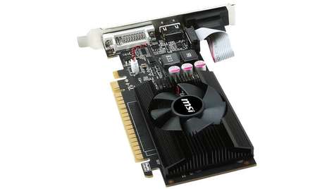 Видеокарта MSI GeForce GT 610 550Mhz PCI-E 2.0 2048Mb 1000Mhz 64 bit (N610-2GD3/LP)