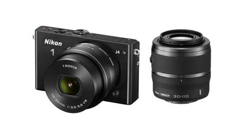 Беззеркальный фотоаппарат Nikon 1 J4 Kit 10-30, 30-110 VR Black