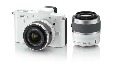 Беззеркальный фотоаппарат Nikon 1 V1 WH Kit + 10-30mm VR + SB-N5