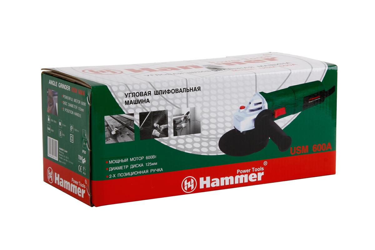 Угловая шлифмашина Hammer USM 600 A