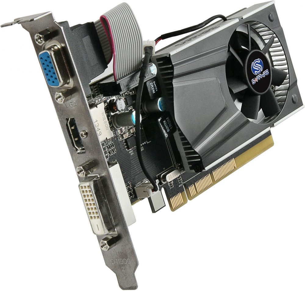 Видеокарта Sapphire Radeon R7 240 780Mhz PCI-E 3.0 1024Mb 1600Mhz 64 bit  (11216-13-10G)