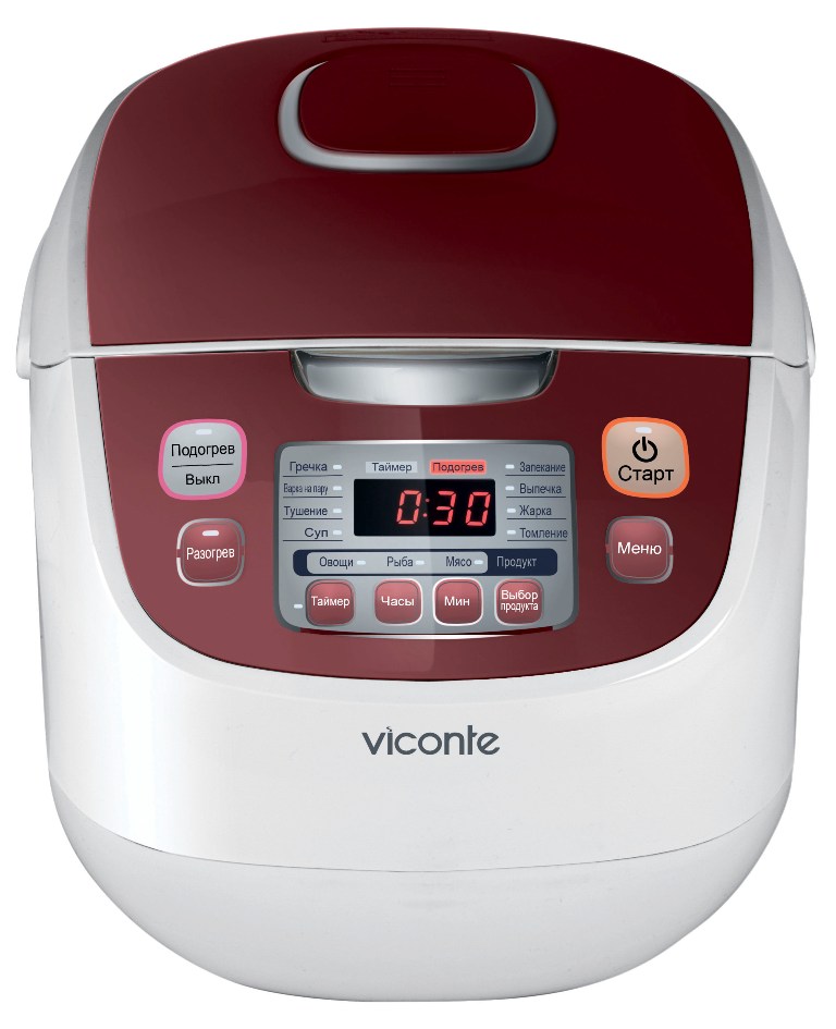 Мультиварка Viconte VC-601 700Вт 4.5л серебристый