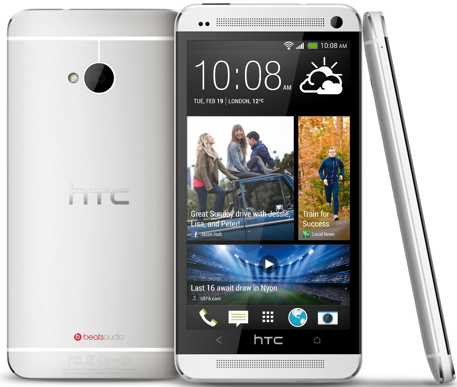 Смартфон HTC One dual sim silver