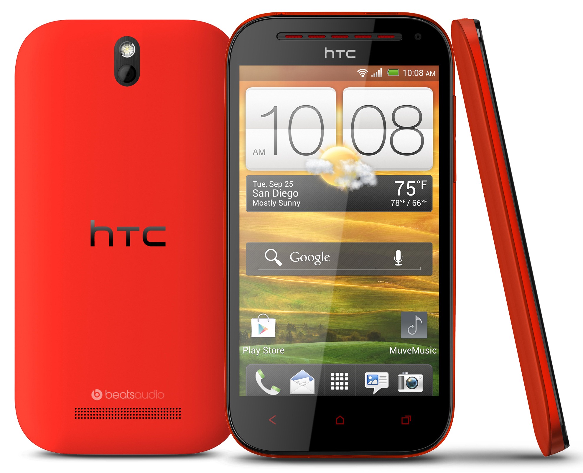 Смартфон HTC One SV red