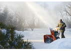Эффективная расчистка снега со снегоотбрасывателями Husqvarna