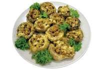 Рецепты на микроволнах: шампиньоны фаршированные