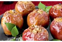 Яблоки, запеченные в аэрогриле с медом и орехами