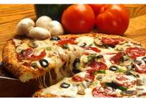 Пицца с шампиньонами и сыром