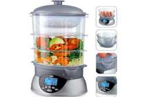 Тест пароварок - с парным мясом, рафаэлками и грушами в шоколаде