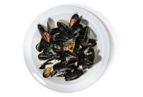 Мидии в сливках