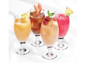 Прохладительный напиток из абакаши и мороженого с добавлением лимонного сока