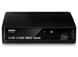 Новые модели цифровых DVB-T2-ресиверов BBK с функцией HD-медиаплеера поступили в продажу