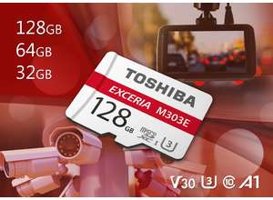 Toshiba представляет новые карты памяти для автомобильных видеорегистраторов и камер видеонаблюдения EXCERIA M303E