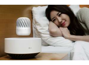 Необычный дизайн левитирующей колонки от LG  заворожит посетителей выставки CES 2017