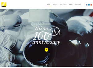 Nikon запускает юбилейный сайт и логотип  в честь столетия компании