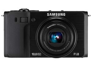 Компактный фотоаппарат Samsung EX1: объектив камеры хотя и не впечатляет большими цифрами, отличается приличной широкоугольностью