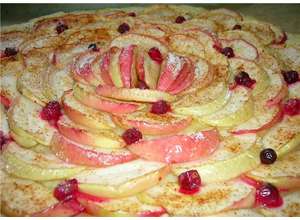 Яблочная пицца