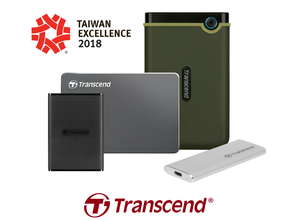 Продукты компании Transcend были отмечены четырьмя наградами Taiwan Excellence Award 2018