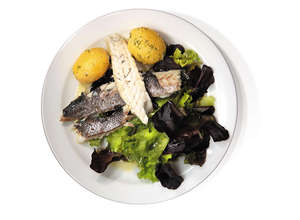 Сибас на пару