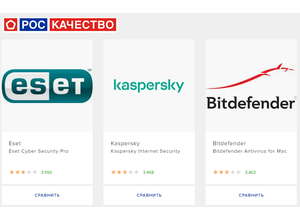 Роскачество представило рейтинг антивирусов 2019