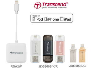Transcend представляет полную линейку продуктов с интерфейсом Lightning для iOS-устройств