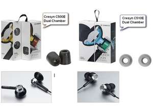 Наушники Cresyn С510E Dual Chamber: начались продажи скромных наушников-вкладышей  с нескромным звучанием