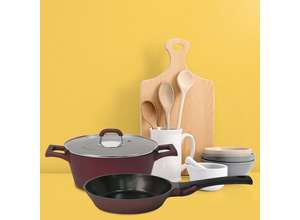 Polaris: посуда из литого алюминия Burgundy