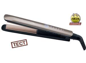 Тест выпрямителя для волос Remington S8590 Keratin Pro