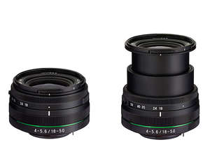 HD PENTAX-DA 18-50mm F4-5.6 DC WR RE — новый влагозащищенный сверхкомпактный объектив