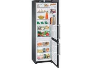 Двухкамерный холодильник Liebherr CBNPbs 3756 BlackSteel