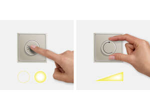 Новинка JUNG: регулирование температуры и яркости освещения одним движением