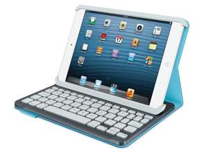Сверхтонкие чехлы-клавиатуры Logitech Keyboard Folio для iPad и iPad mini с улучшенным покрытием полностью защищают планшет